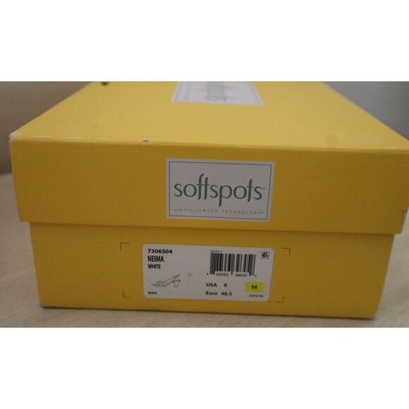 Comfortiva x Soft Spots Women Sz 9M White Velvet Sheep Nappa Neima Dress Sandals - Picture 13 of 13